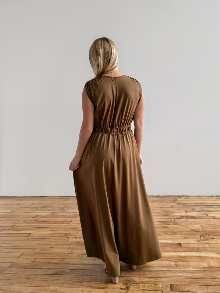 LAVINIA dress in Kona Brown