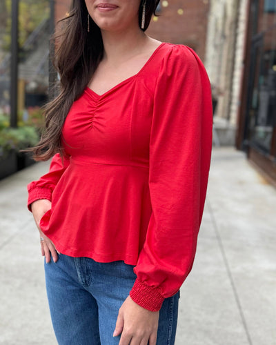 CELINE top in Bright Ruby