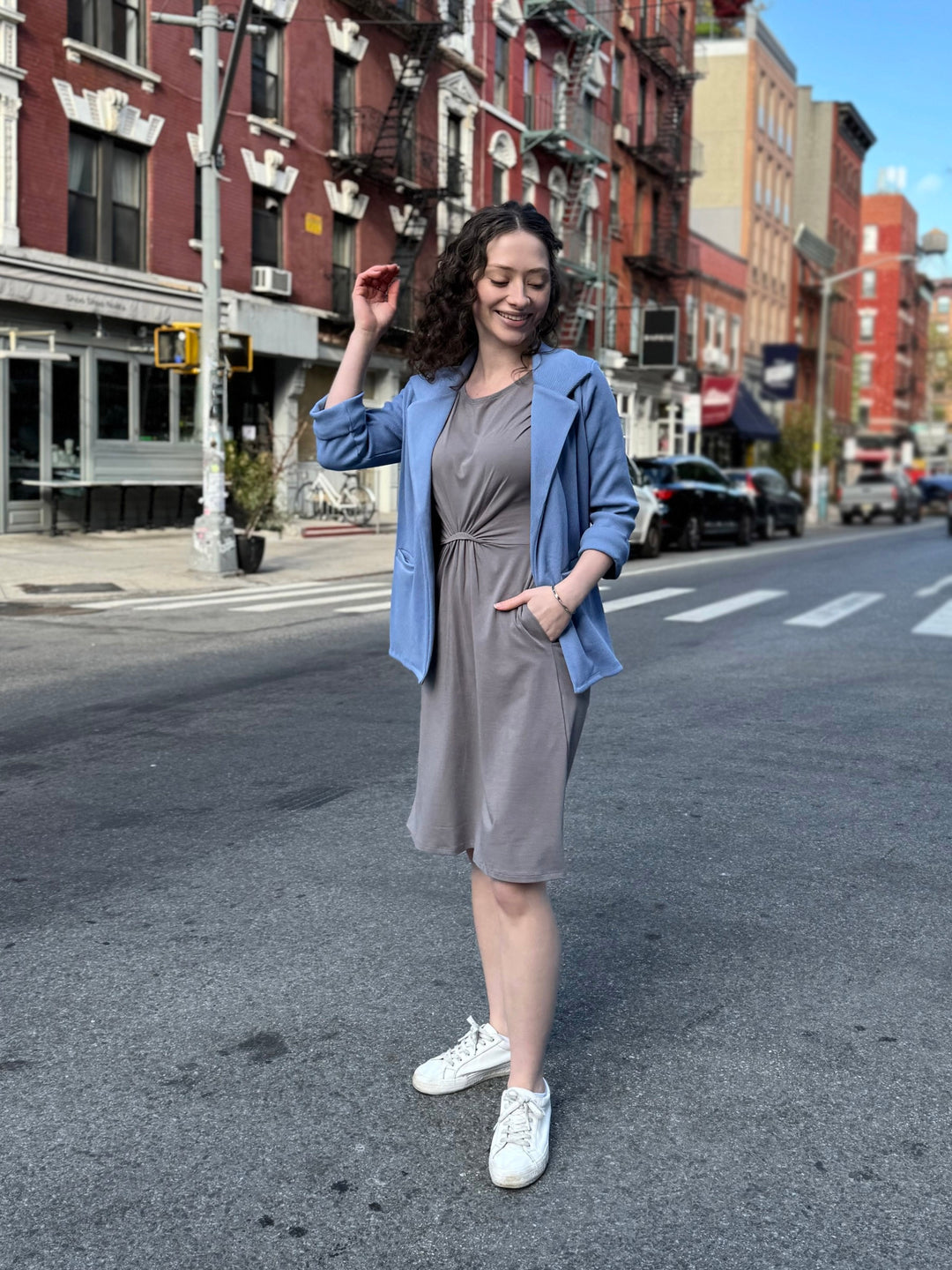 HOPE dress in Circular Grey