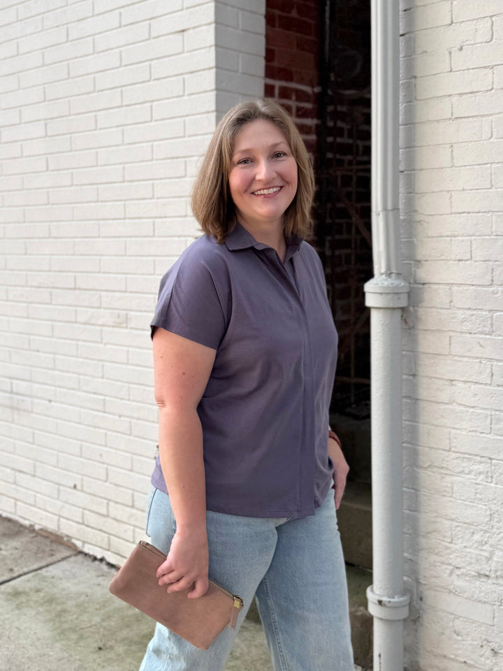 SAMARIA top in Dewberry
