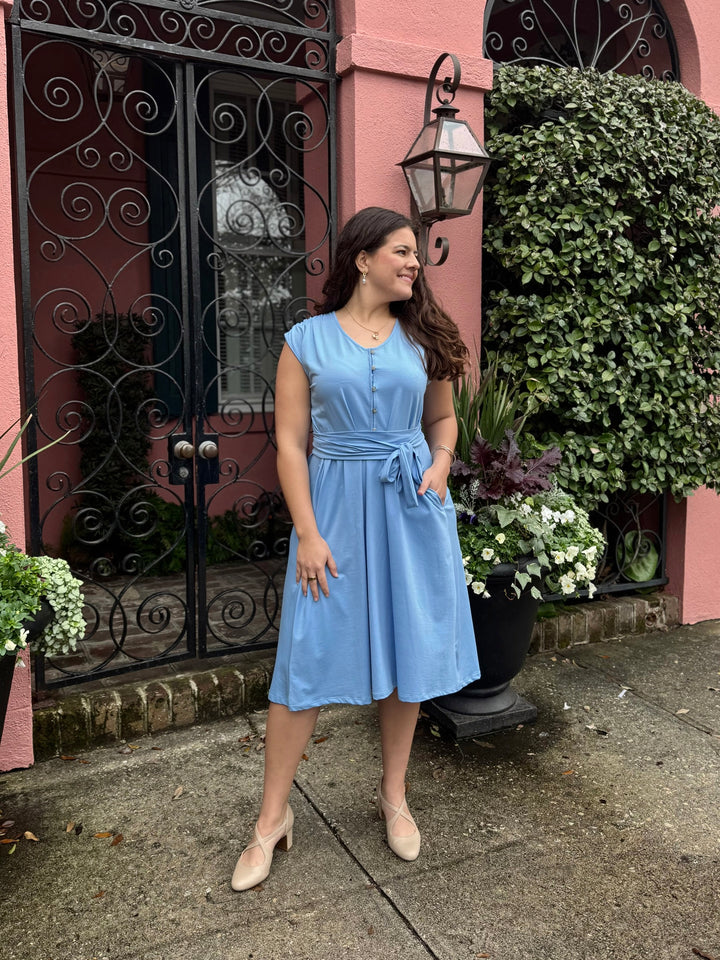 SERAPHINA dress in Light Cornflower – Elegantees