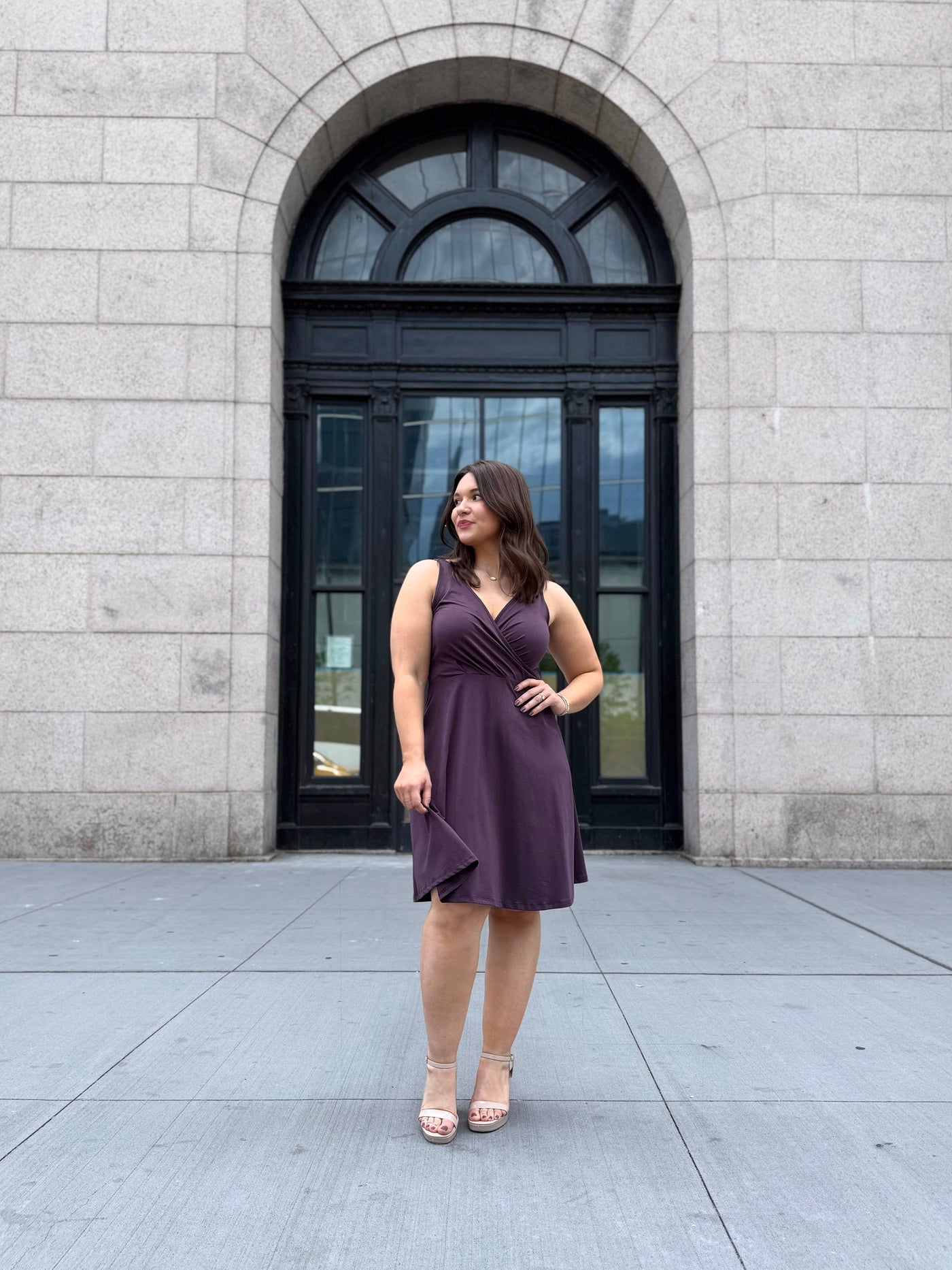 WREN dress in Plum