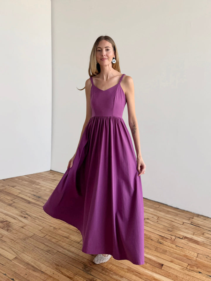 LYDIA dress in Deep Lilac