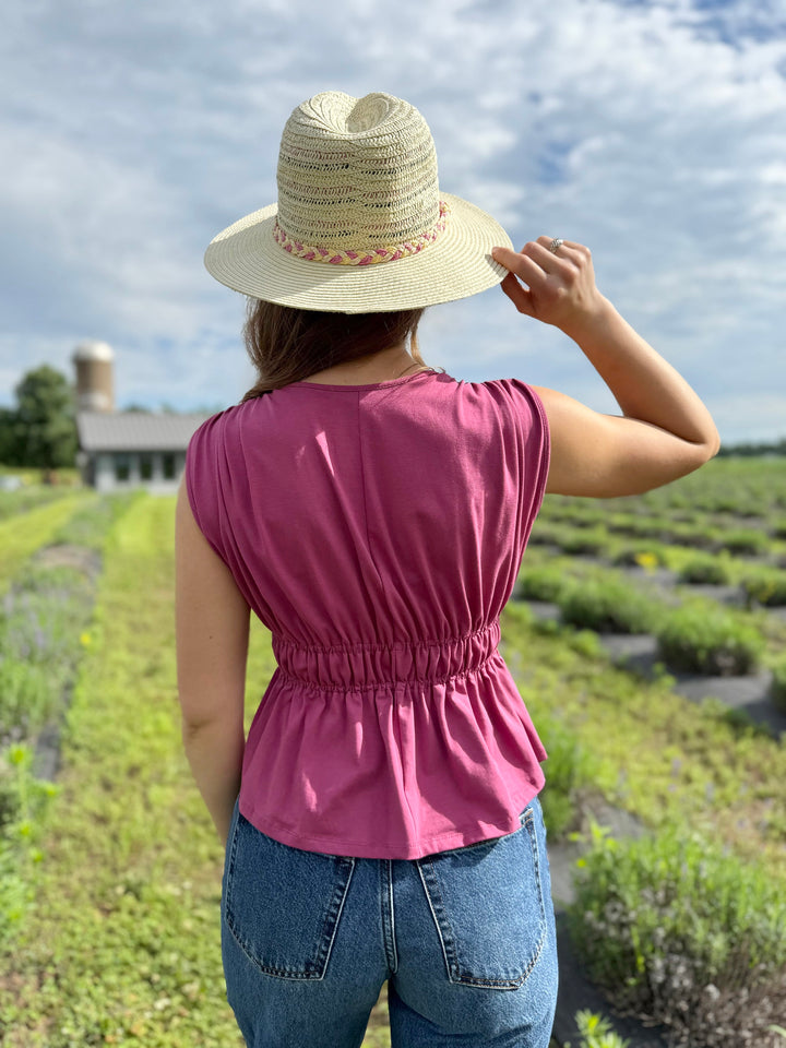 KACI tank in Mauve Berry