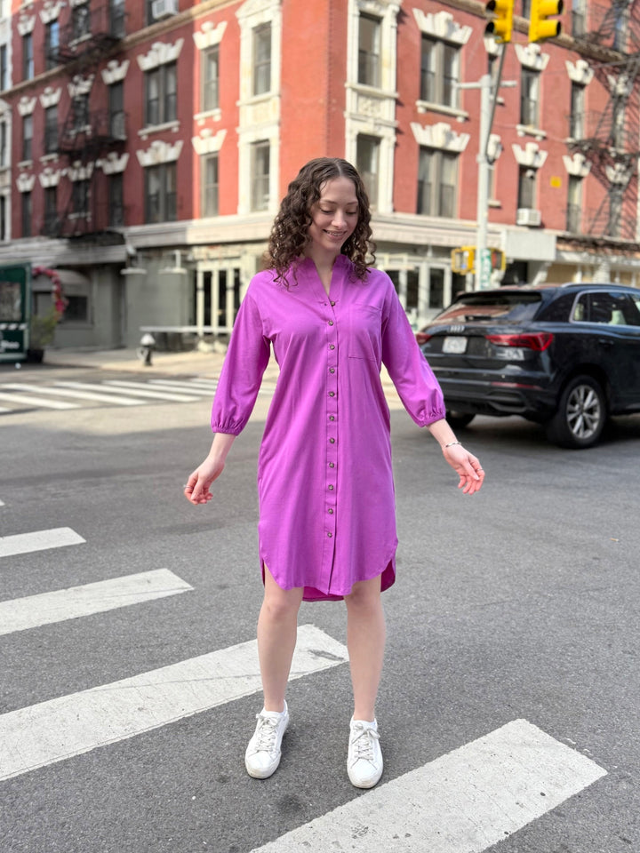 MILLIE dress in Magenta Bloom