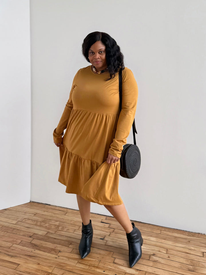 MAISIE dress in Light Amber