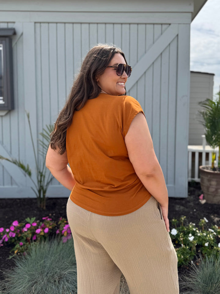 JOLIE top in Spiced Cider