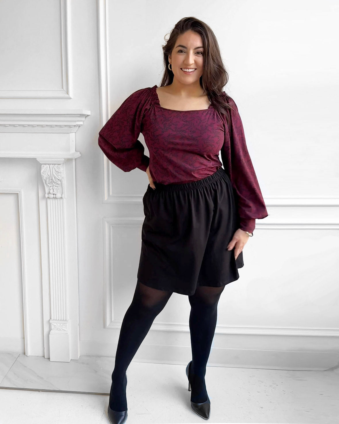 Instagram의 Janine Le  Houston REALTOR®님 : Black mini skirts and fleece  lined leggings >>> mini skirt is 30% off and leggings are about $20!