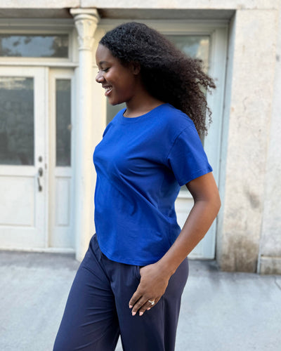 EMMY tee in Cobalt Blue