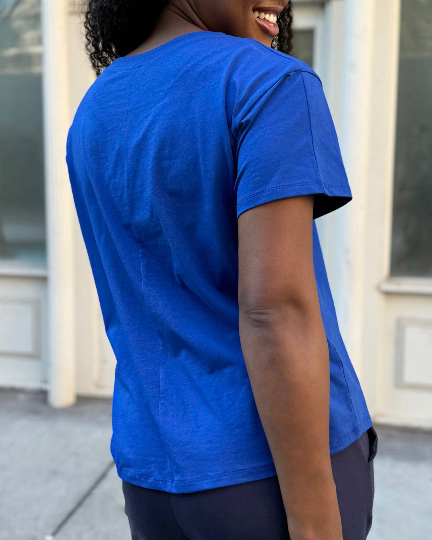 EMMY tee in Cobalt Blue