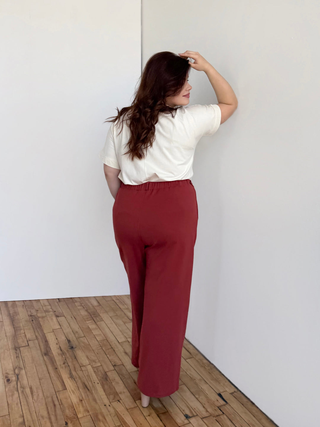 KENNA pants in Red Amber