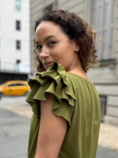LILOU top in Olive Branch