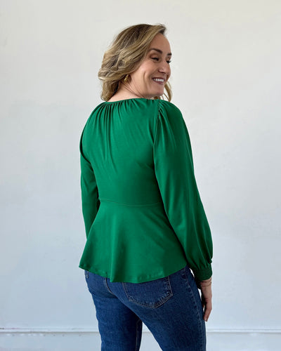 CELINE top in Rich Emerald