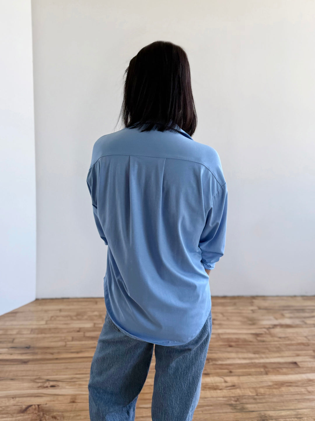 LINDSEY blouse in Light Cornflower