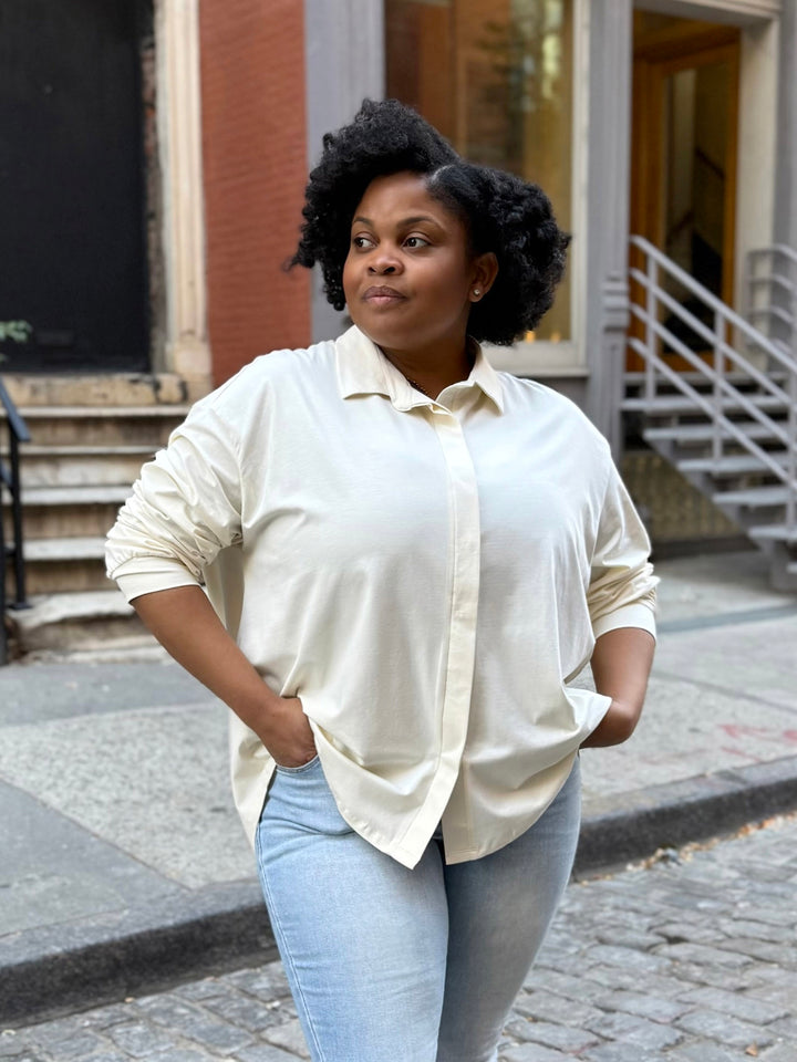 LINDSEY blouse in Chalk