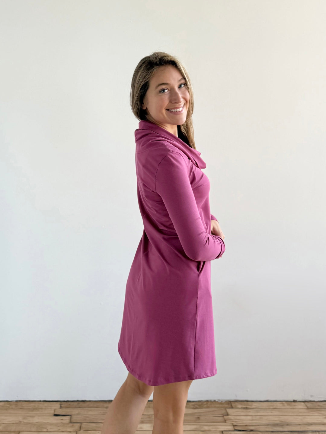 BENNETT dress in Mauve Berry