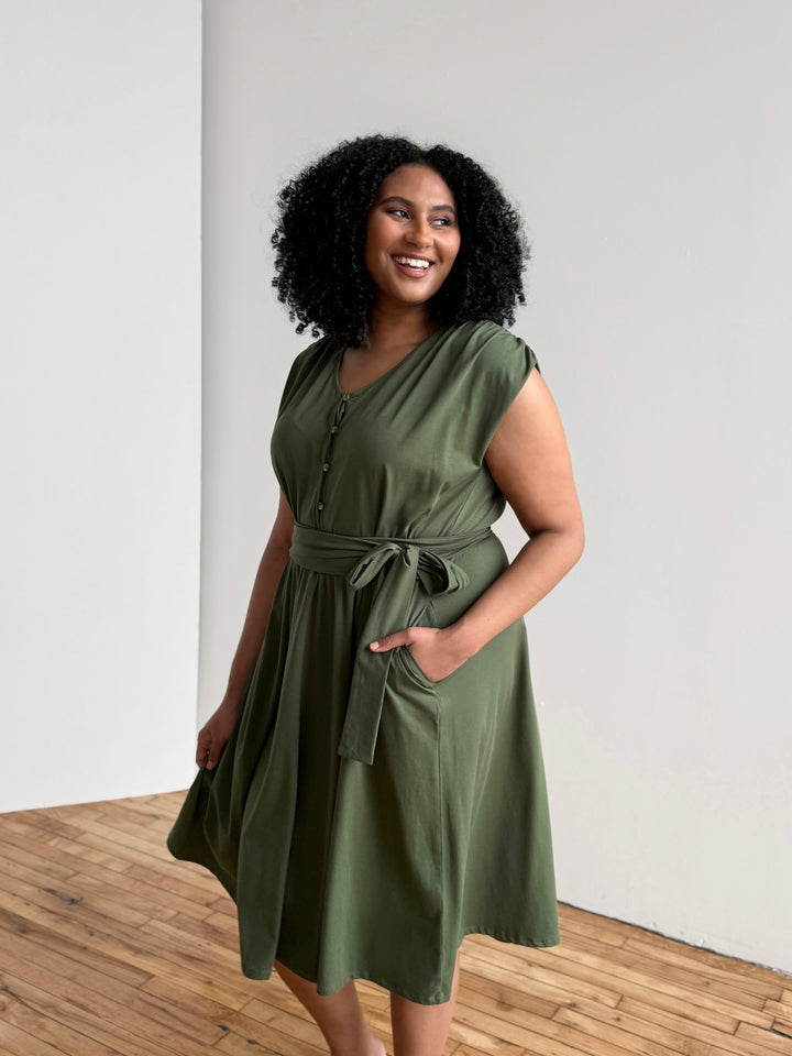 SERAPHINA dress in Meadow Green