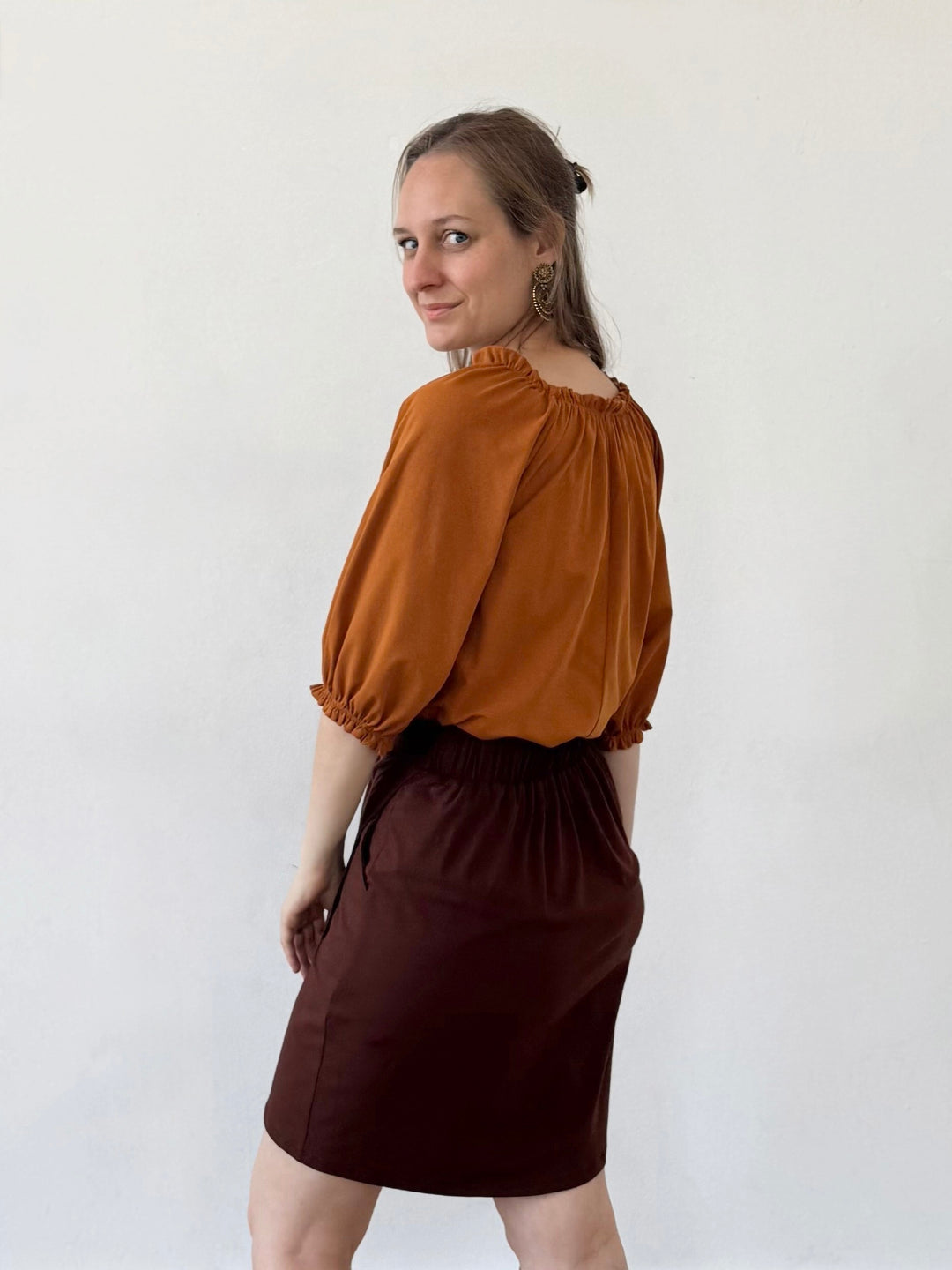 DELPHINE top in Spiced Cider