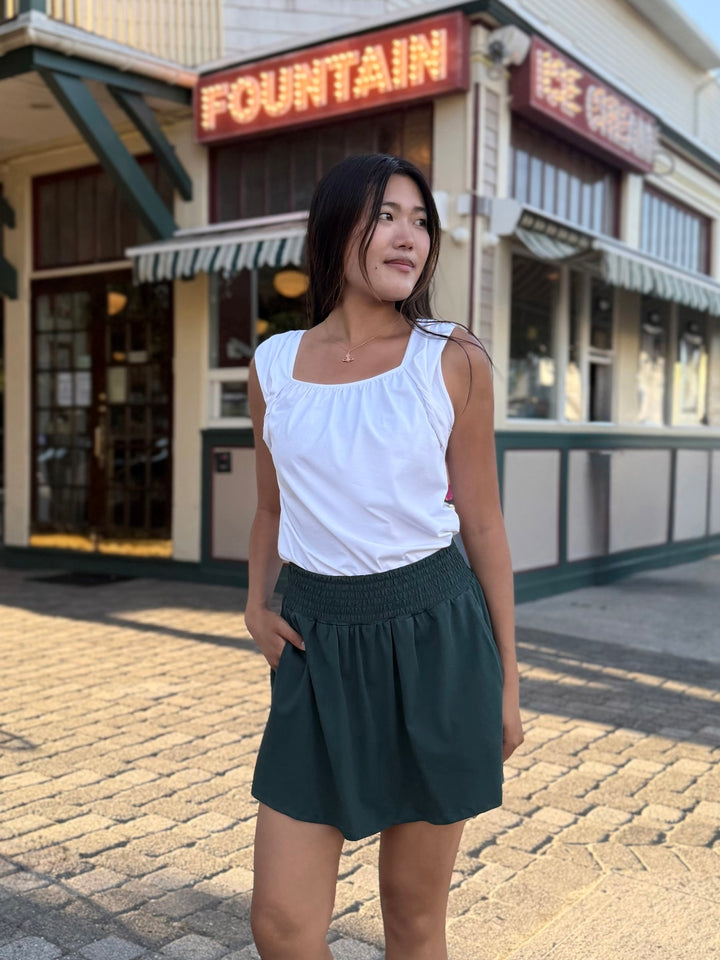 CORINNE skort in Deep Pine