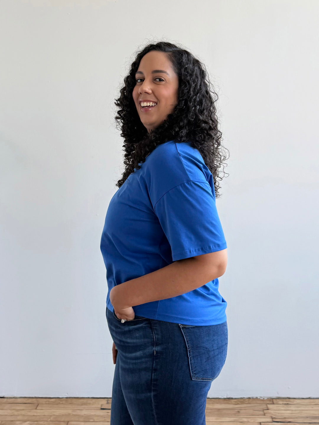 KIM tee in Blue Iolite