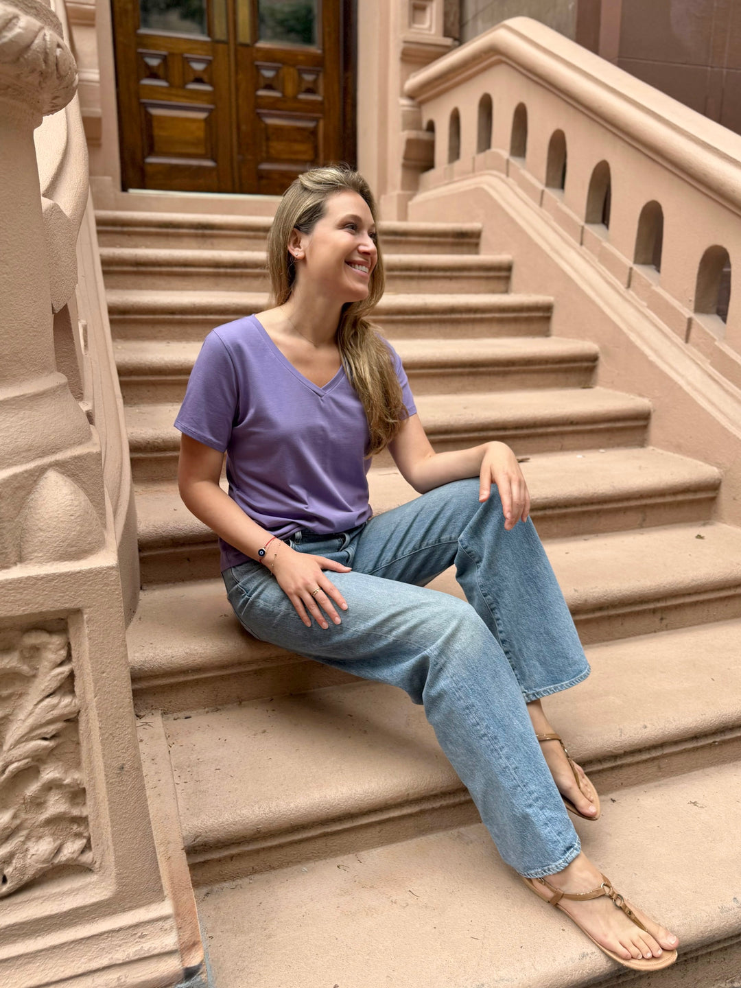 MAURA tee in Purple Haze