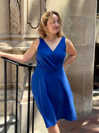 WREN dress in Cobalt Blue