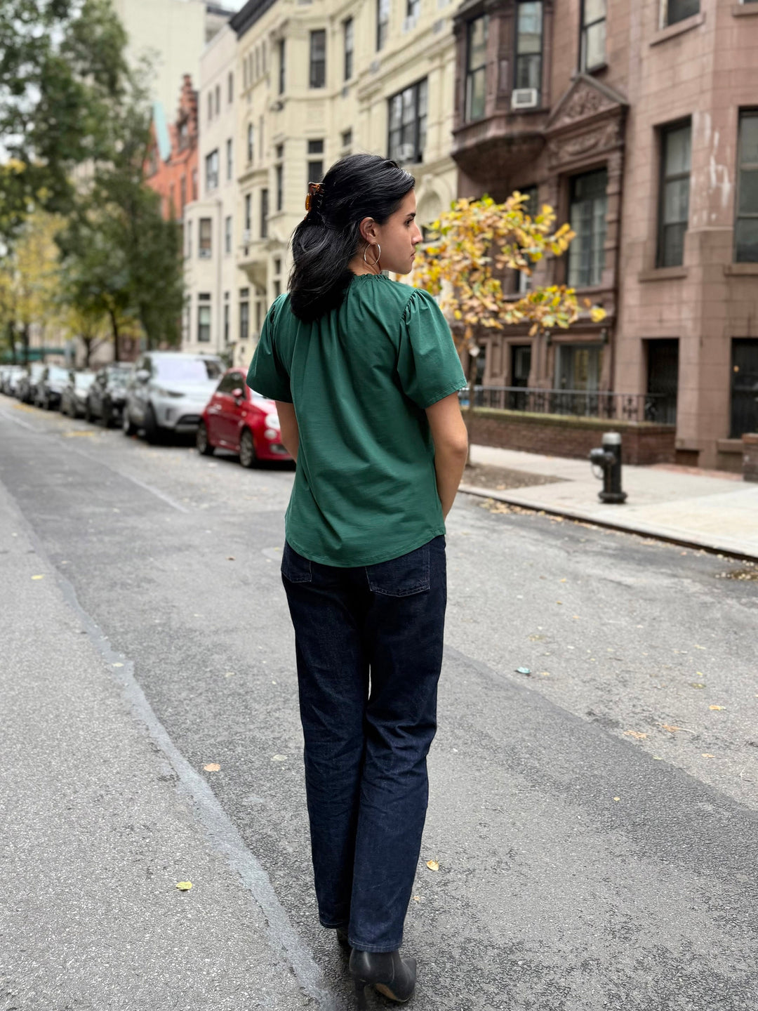 LARA tee in Dark Green