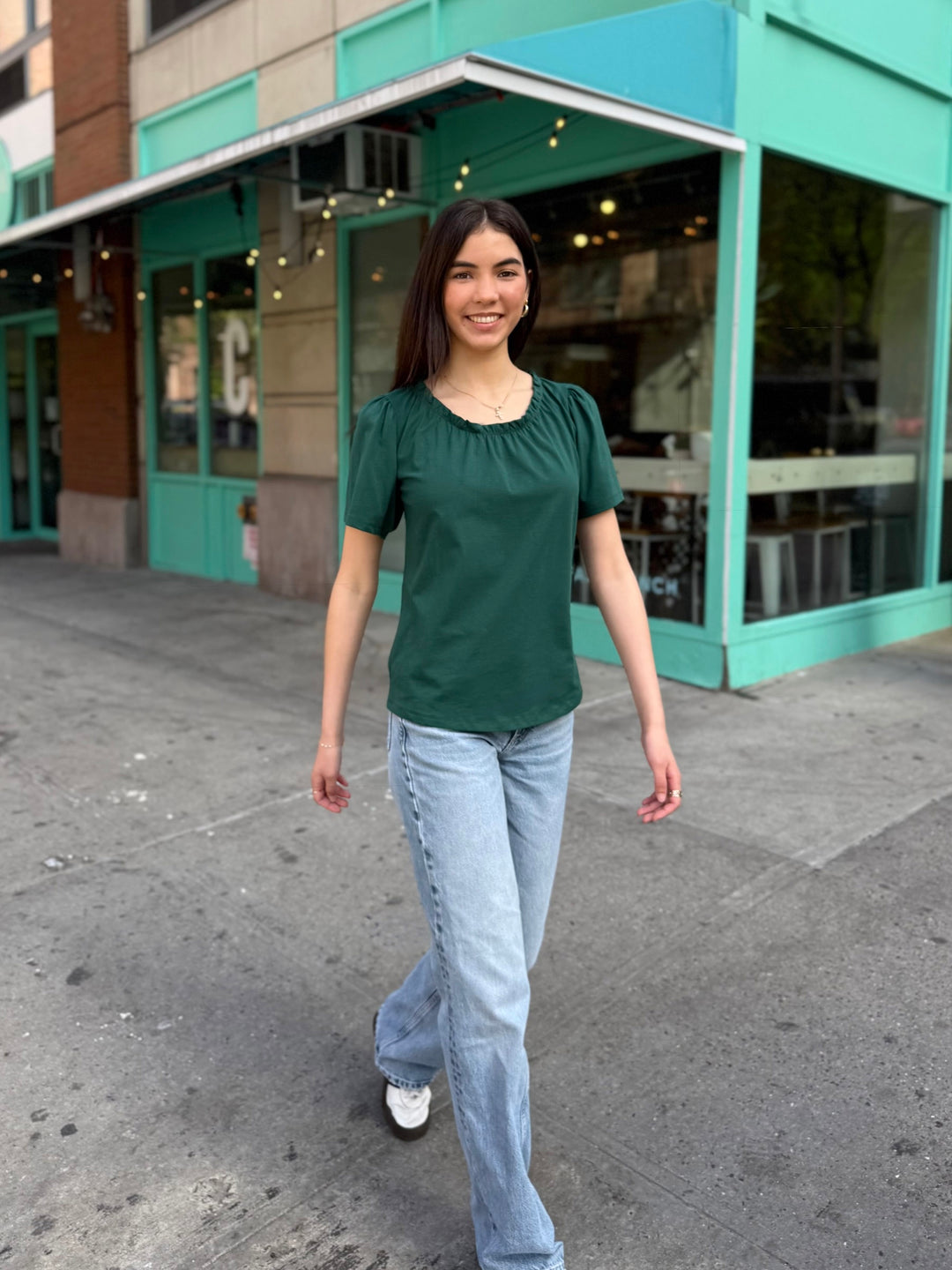 LARA tee in Dark Green