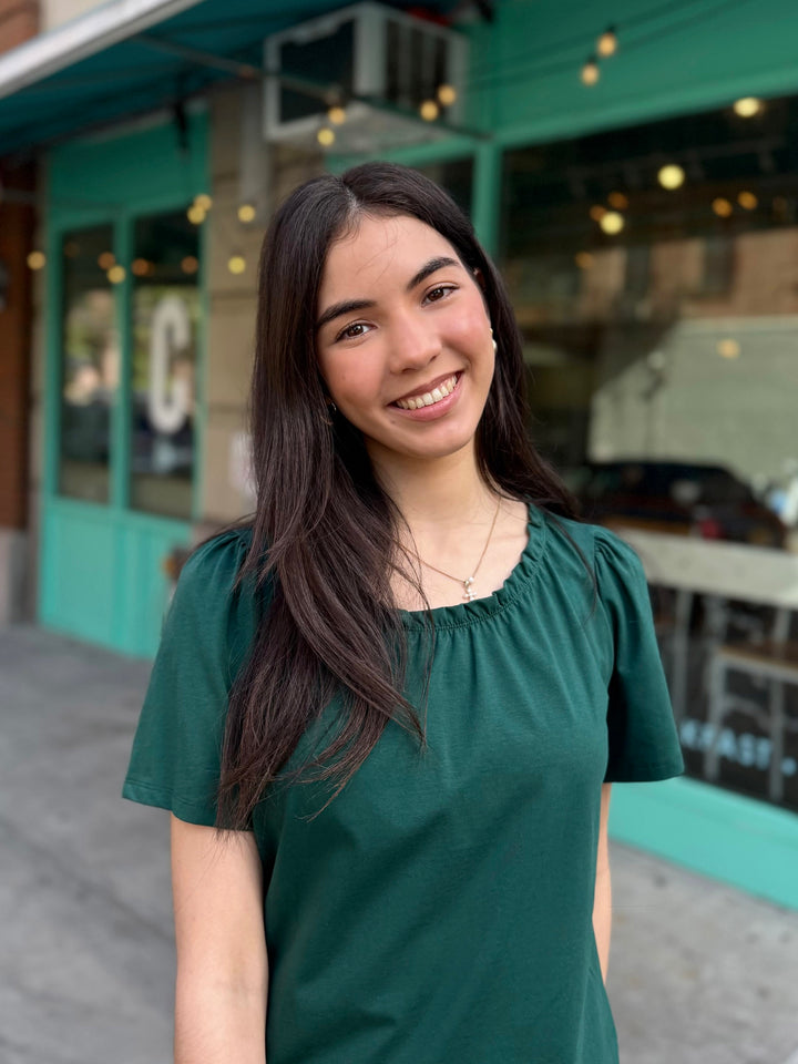LARA tee in Dark Green