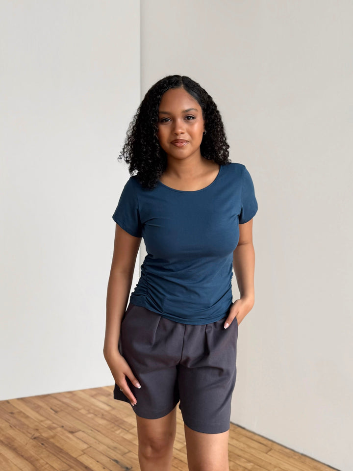 WINNIE tee in Atlantic Blue