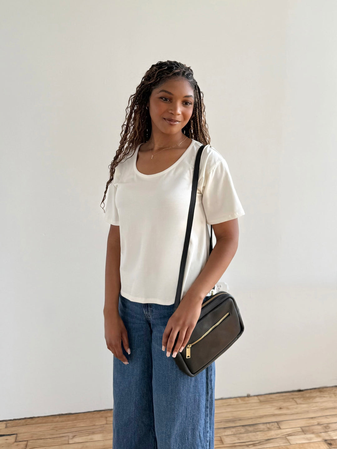 KIM tee in Light Ivory