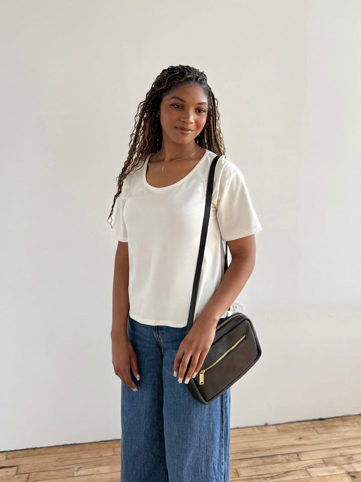 KIM tee in Light Ivory