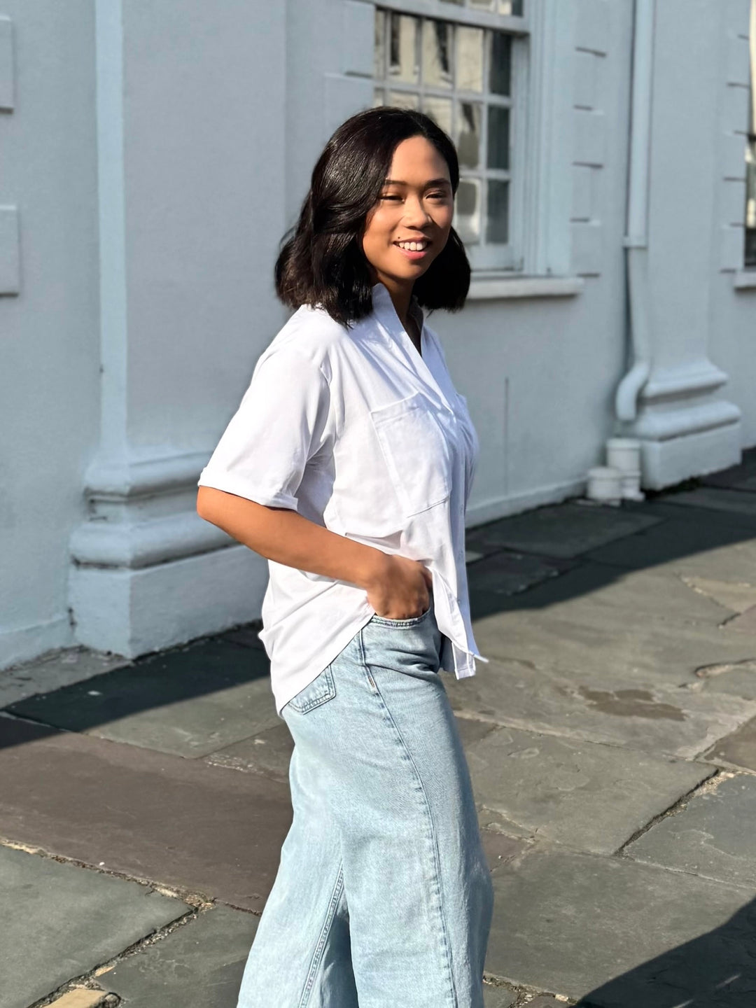 BEVERLY top in White