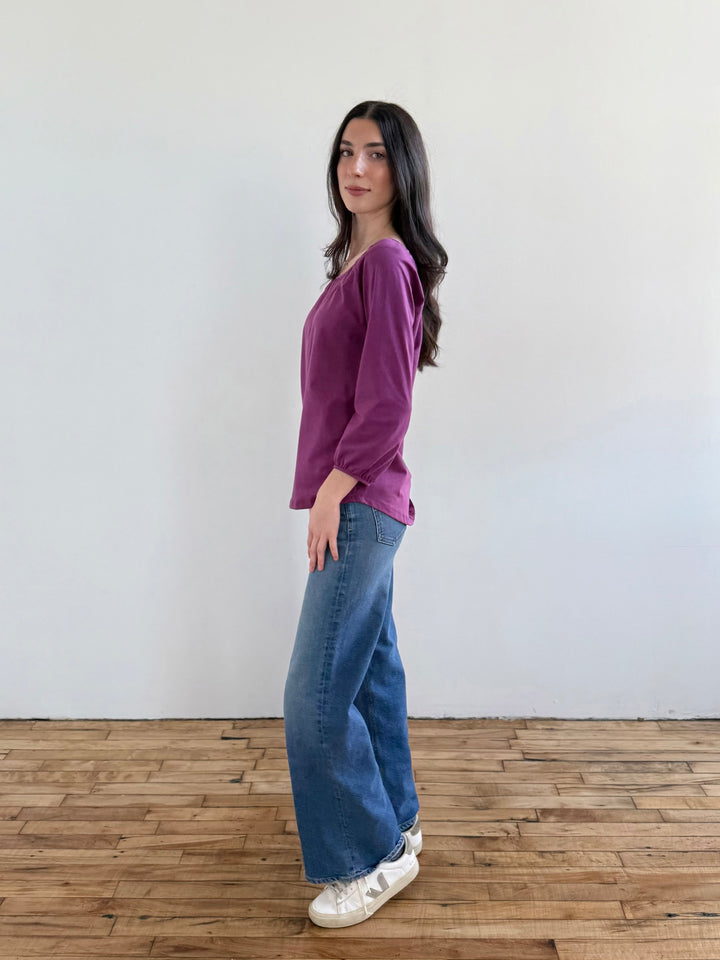 AVELYN top in Deep Lilac