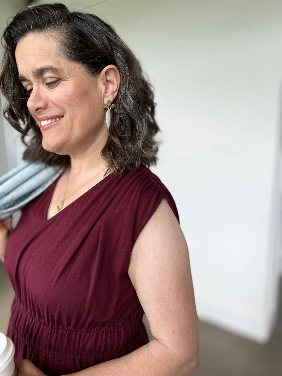 HAMPTON dress in Merlot