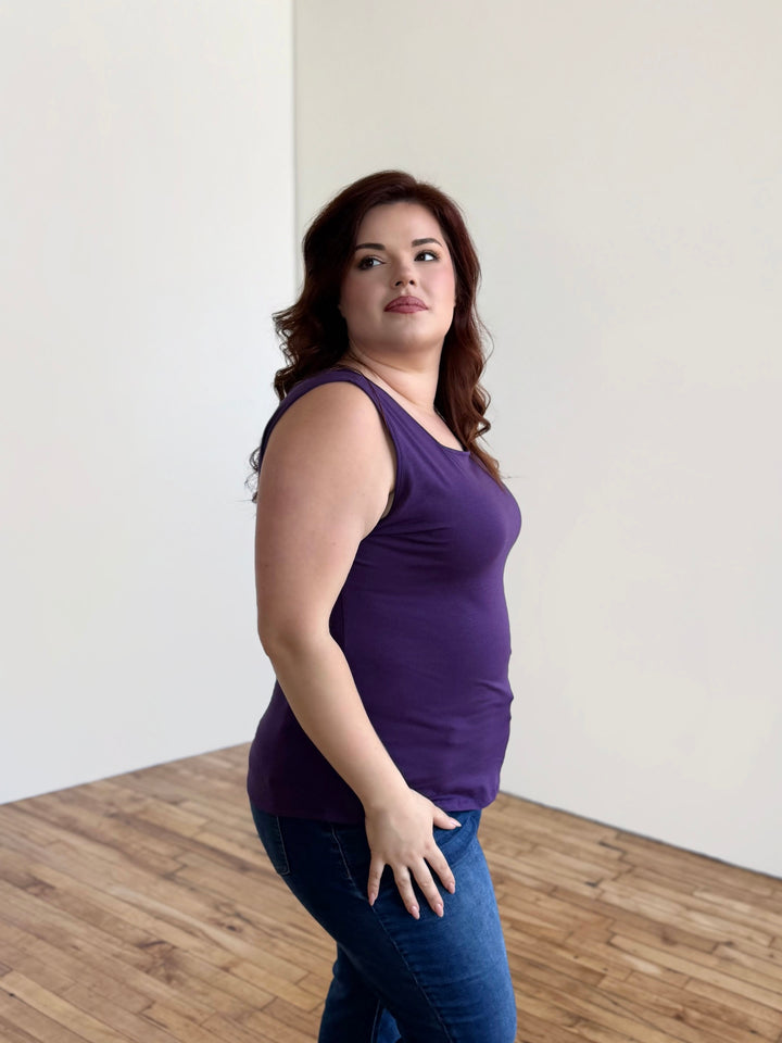 HARRIET tank in Midnight Dahlia