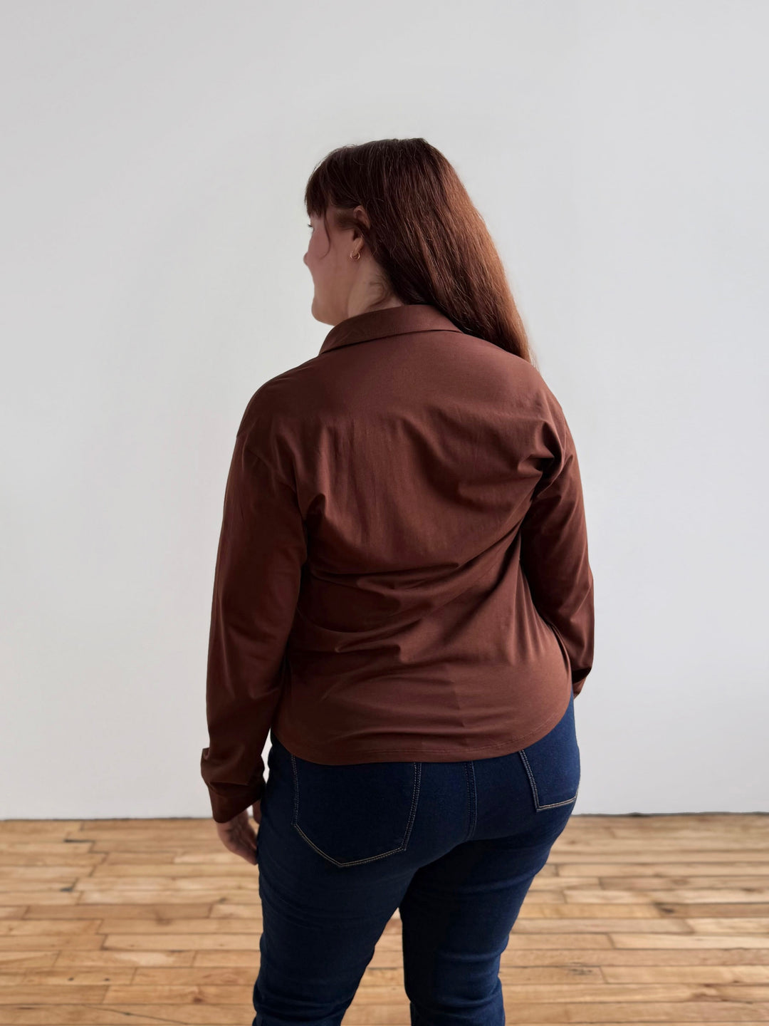 DEVON blouse in Burnt Cedar