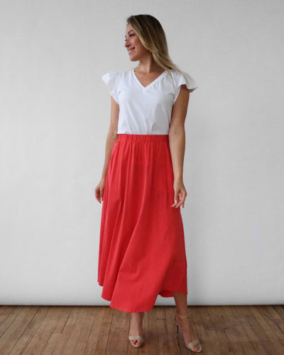 FAWN skirt in Cherry Punch