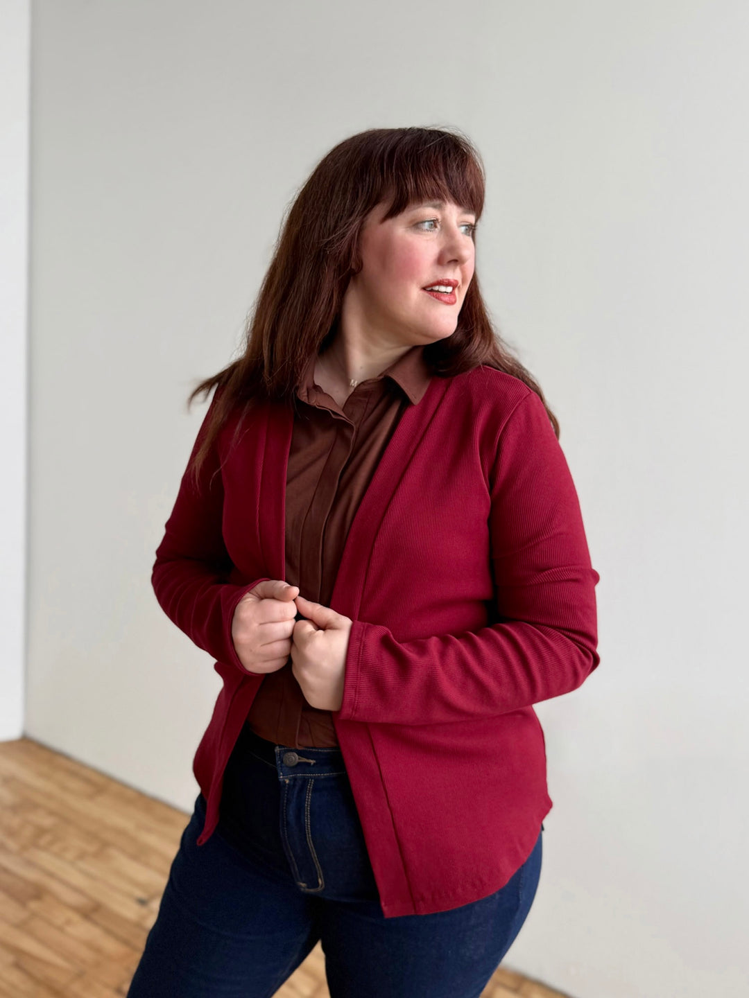 DEVON blouse in Burnt Cedar