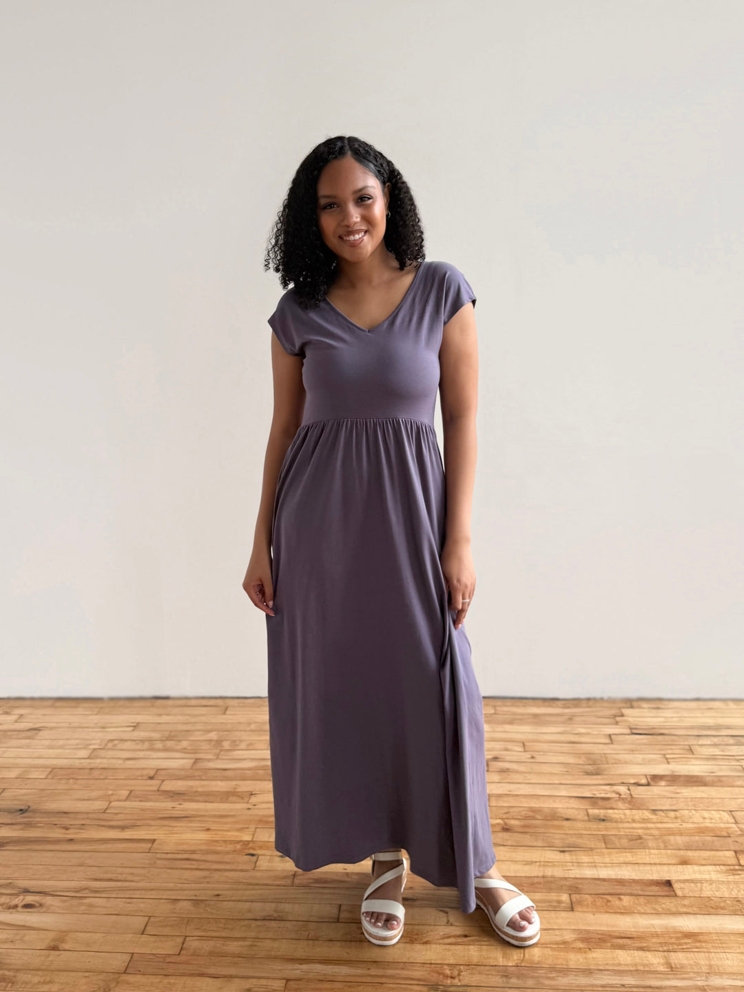 DINAH dress in Dewberry