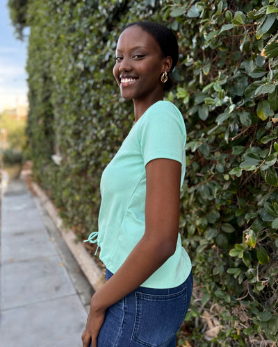 ARC heavyknit top in Mint