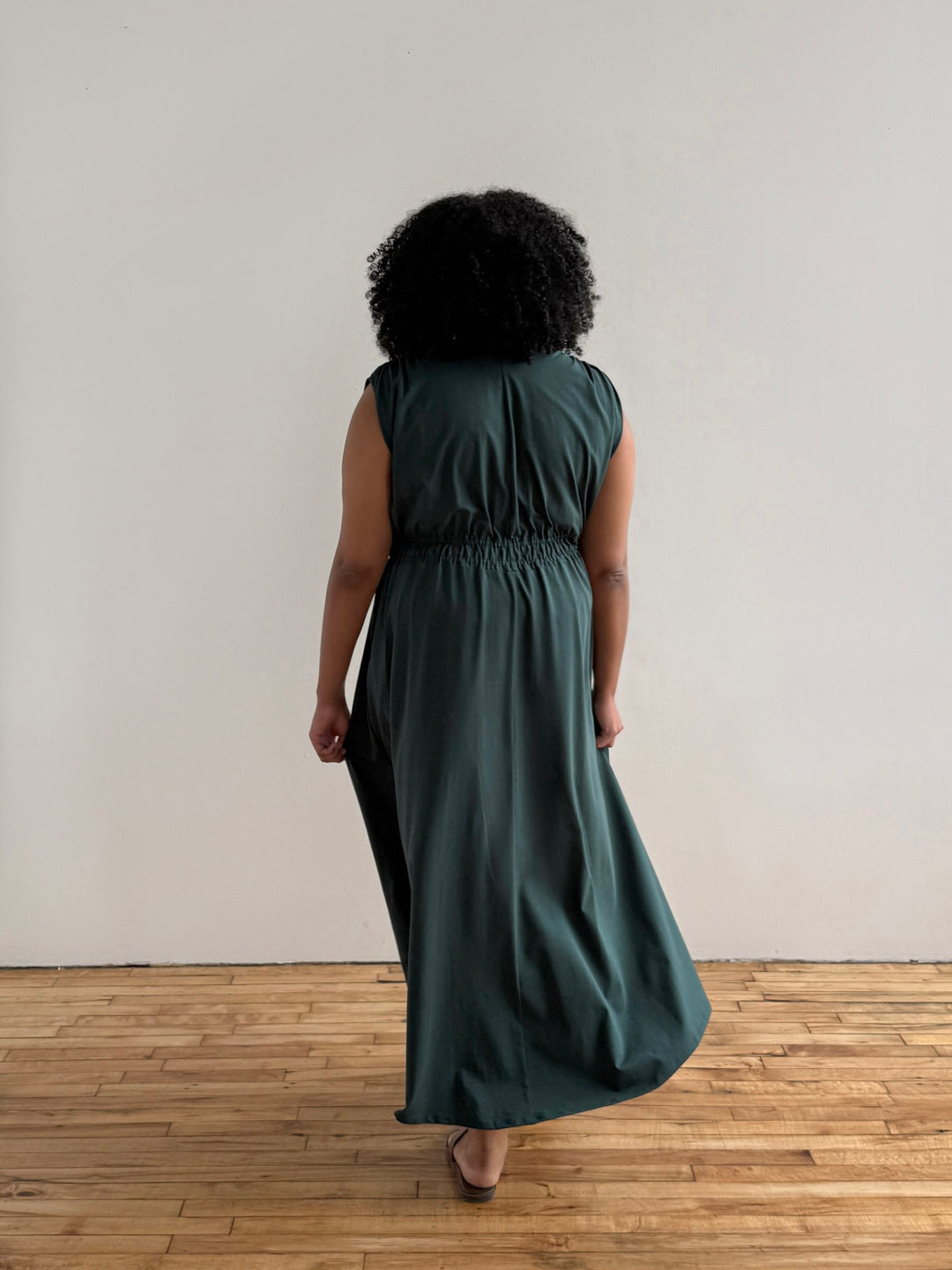 LAVINIA dress in Deep Pine