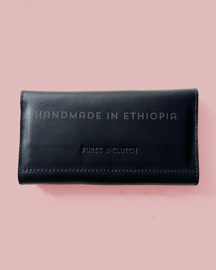 Fold Over Leather Wallet