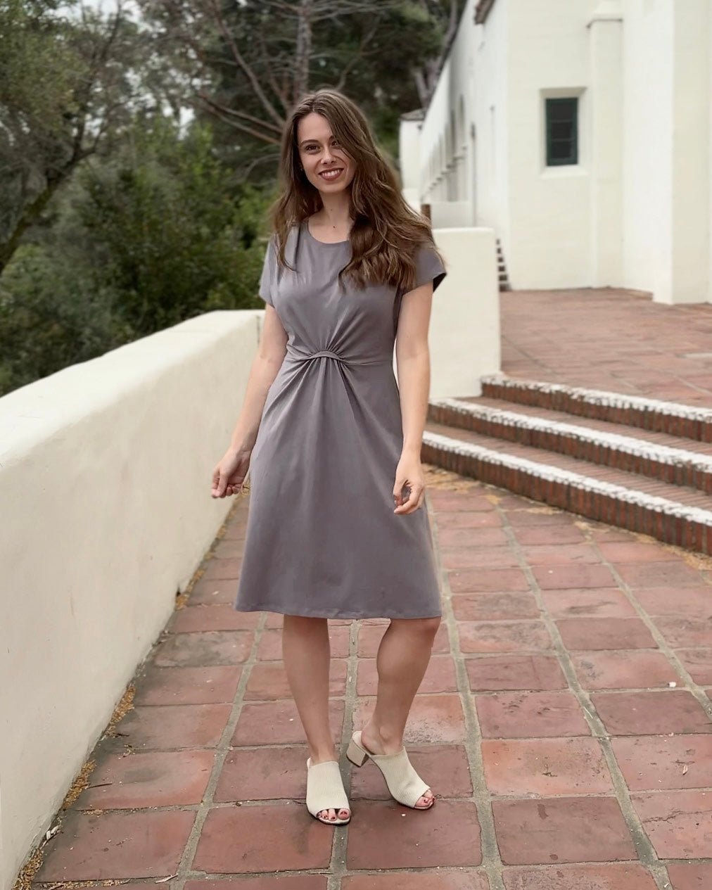 HOPE dress in Circular Grey