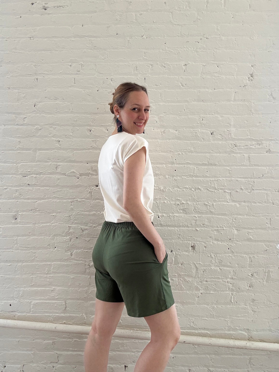 Size Mismatch | ANDRI jersey shorts: <br/>Medium waist + Small hip