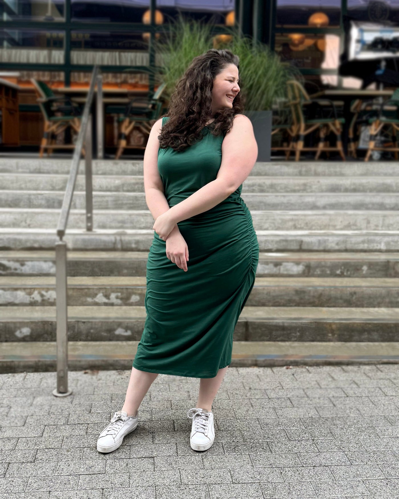 JILLIAN dress in Dark Green