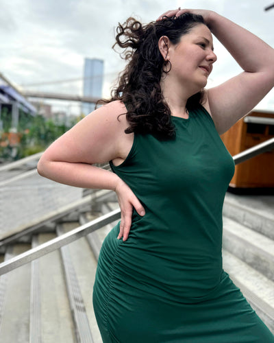 JILLIAN dress in Dark Green