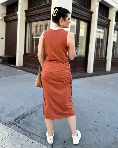 JILLIAN dress in Terracotta