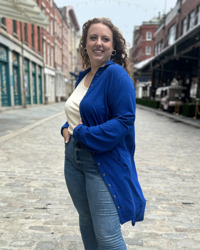 JOA dress/cardi in Cobalt Blue