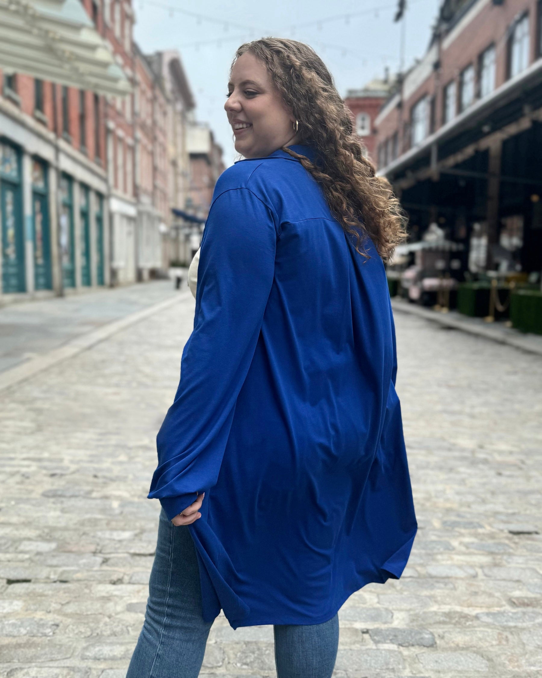 JOA dress/cardi in Cobalt Blue – Elegantees JOA dress/cardi in Cobalt Blue – Elegantees